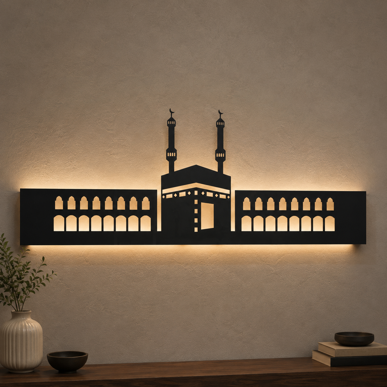 Kaaba LED  Wall Art (24 Inch)